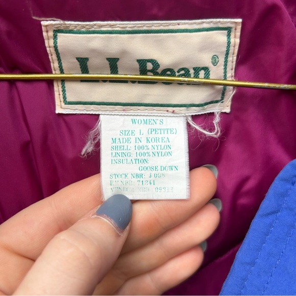 LLBean Blue Vintage Down Jacket - Picture 2 of 6
